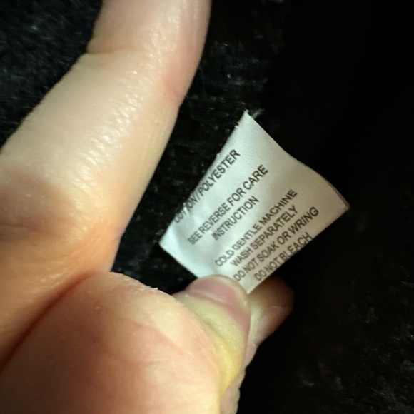 LF Paper Heart Women's Mixed Media Sweater Cardigan with Faux Leather Sleeves - Picture 4 of 5